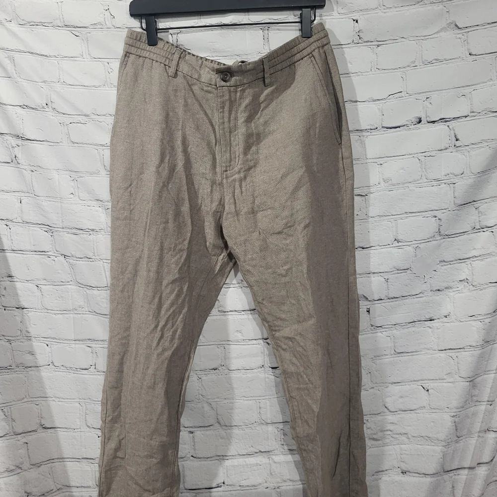 Men's Tan Pants 32x32. Banana Republic Linen Blend